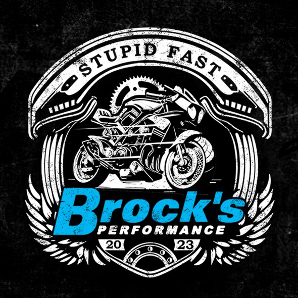 Motor t-shirt with the title 'Brock's Performance T-shirt Design '