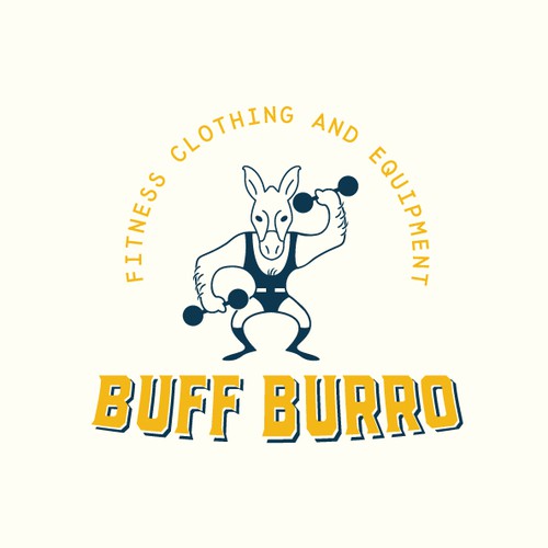 Circus logo with the title 'Buff Burro'