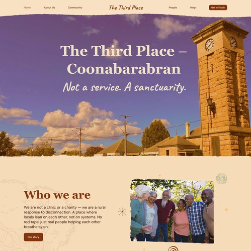 UI design with the title 'Original Futuristic Website Design'