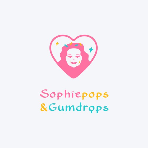 Marshmallow logo with the title 'Loco concept for a confectionery brand'