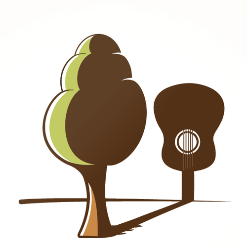 Guitar logo with the title 'Create a winning logo for the GiveFest Music Festival'