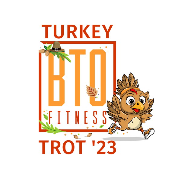 Thanksgiving logo with the title 'BTO Fitness'