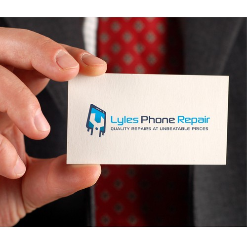 Wrench logo with the title 'Lyles phone repair'