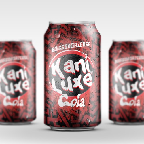 Drink label with the title 'Kani Luxe Can Design'
