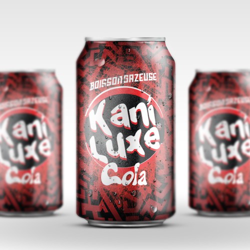 Drink design with the title 'Kani Luxe Can Design'