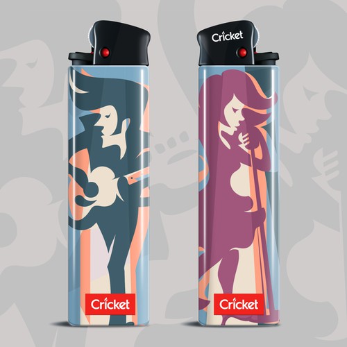 CorelDRAW illustration with the title ' Spark conversation with your lighter art'