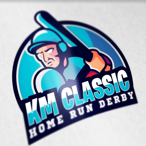 Esports logo with the title 'KM CLASSIC HOME RUN DERBY LOGO'