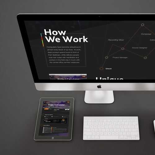 Music website with the title 'MakeMi Sound'