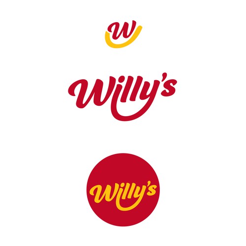 Fast food design with the title 'Willy's'