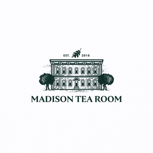 Room logo with the title 'Design Stately logo for historic building/event space'