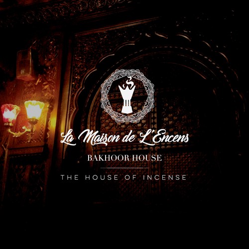 Perfume logo with the title 'Logo Concept for La Maison de L'Encens'