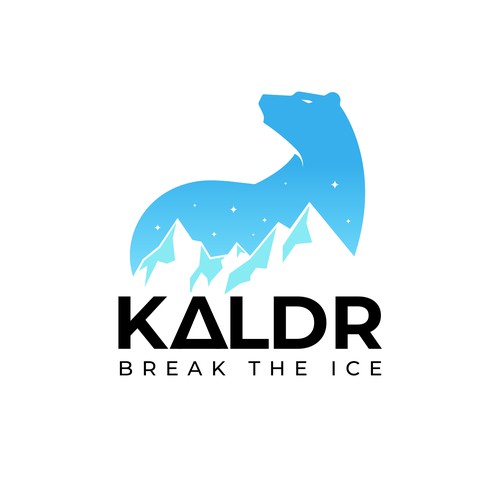 Nordic logo with the title 'logo for ice bath company'