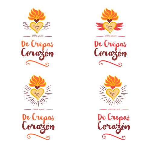 Mexican restaurant logo with the title 'Logo for a Mexican crepe and coffee shop'