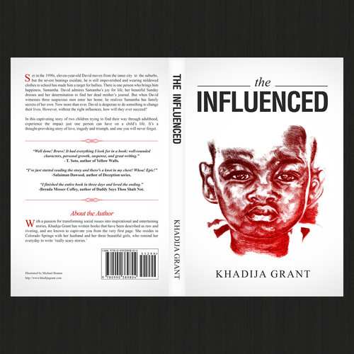Striking book cover with the title 'Captivating Book Cover for The Influenced'