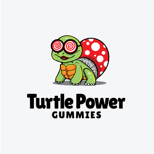Mushroom logo with the title 'Turtle Logo'