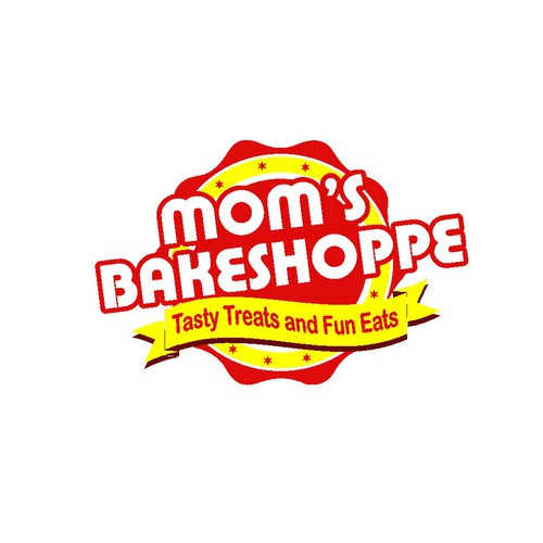 Trailer logo with the title 'Mom's Bakeshoppe'