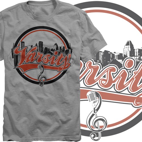 Industrial t-shirt with the title 'Varsity'