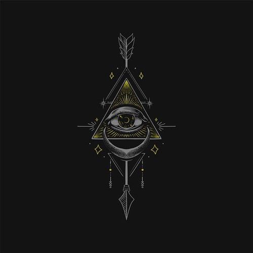 third eye pyramid background