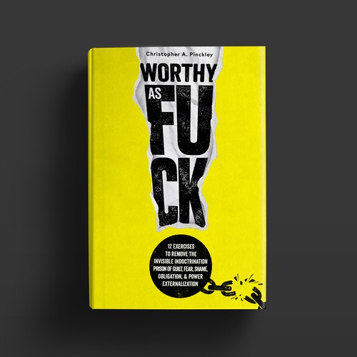 Freehand design with the title 'worthy as f*ck'