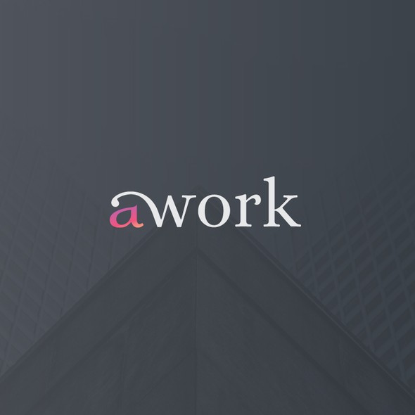 Minimalist logo with the title 'Typographic Mark for an AI brand'