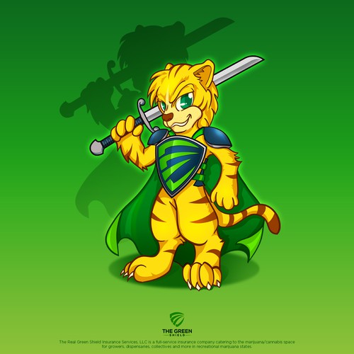 Tiger design with the title 'A Mascot Concept'