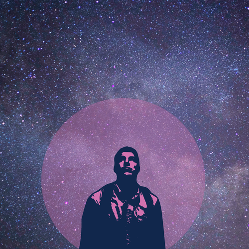 Star t-shirt with the title 'Stargazer - t shirt design'