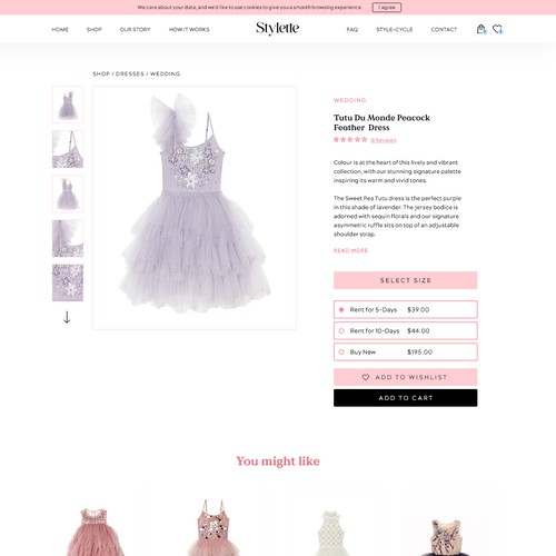 Fashion website with the title 'Cute Kid Fashion Website'