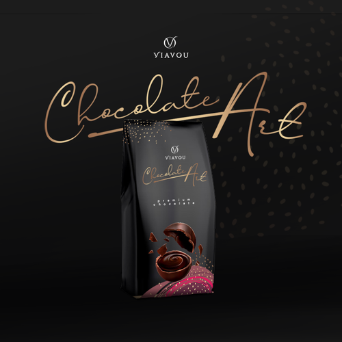 Art packaging with the title 'chocolate Art - concept'