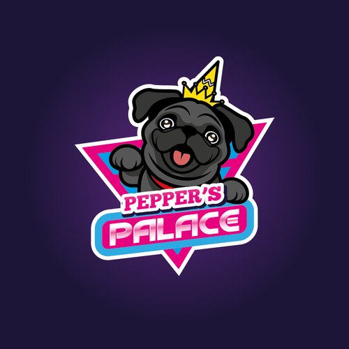 Pinball logo with the title 'Arcade logo concept for Arcade Center Pepper's Palace'