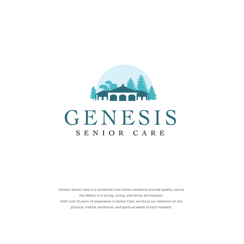 Senior-living logo with the title 'GENESIS SENIOR CARE'