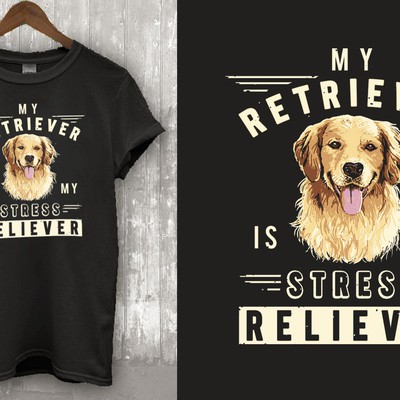 T-shirt design for a dog lovers brand