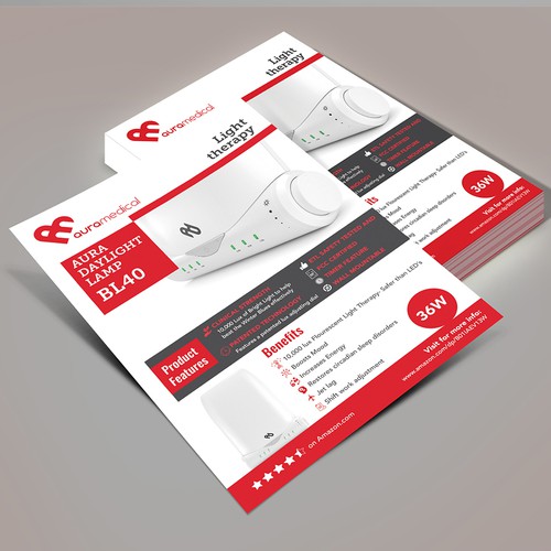 Lamp design with the title 'Retail Marketing Sheet '