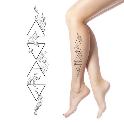 Fine art design with the title 'Four Elements Tattoo'