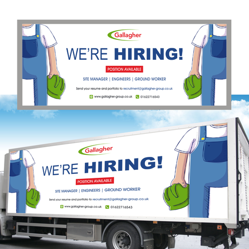 Hiring design with the title 'Recruitment Advertisment'