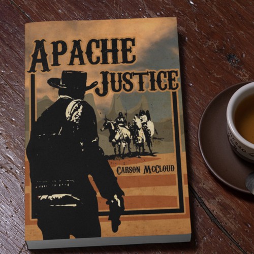 Western book cover with the title 'Apache Justice'