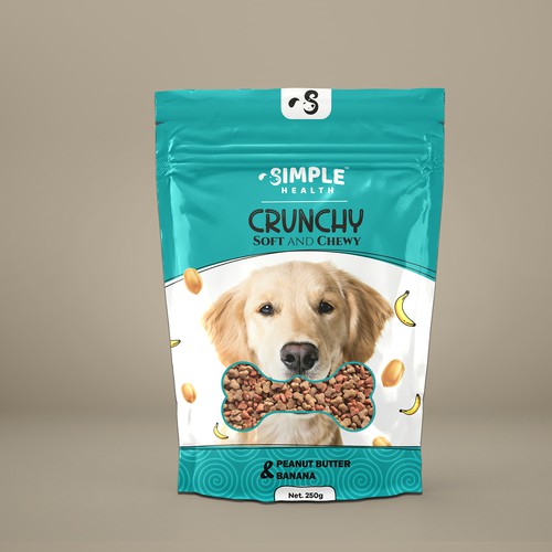 Animal packaging with the title 'crunchy '