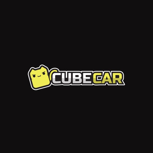 Cat t-shirt with the title 'CUBE CAR'