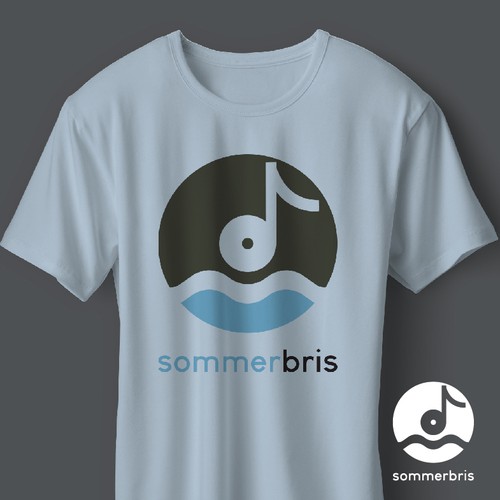 Vinyl design with the title 'Playful logo for music festival '