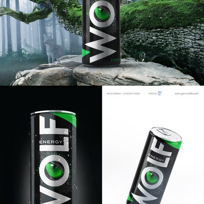 Wolf Energy, energy drink can design