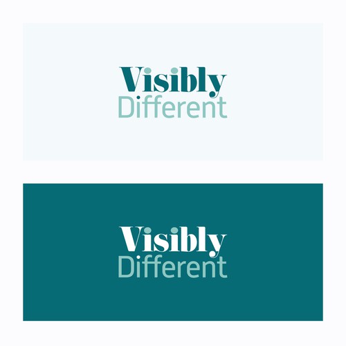 Contrast design with the title 'Visibly Different'