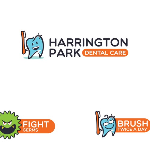 Dental brand with the title 'Logo design for kids dental care'