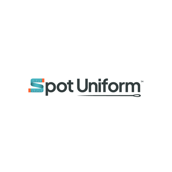 Pin logo with the title 'Spot Uniform'