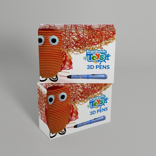 Toy packaging with the title '3D PENS'