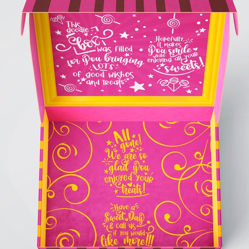 Creative packaging with the title 'Sweet Box'