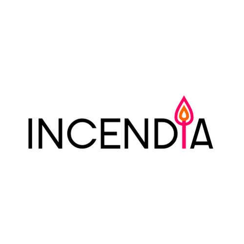 Juice design with the title 'Create a design for incendia, cold pressed juice.'