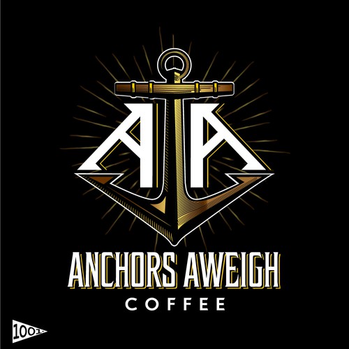 Anchor logo with the title 'Coffee Logo'
