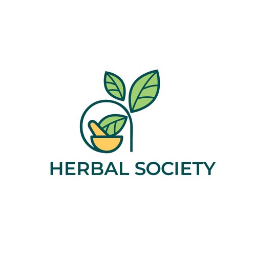 Herbal logo with the title 'Design a logo for a Herbal Remedy website & app'