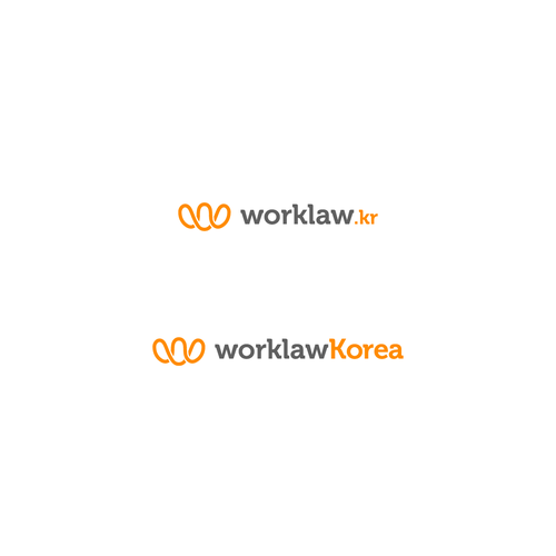 Korean design with the title 'Logo design solution for worklaw Korea.'