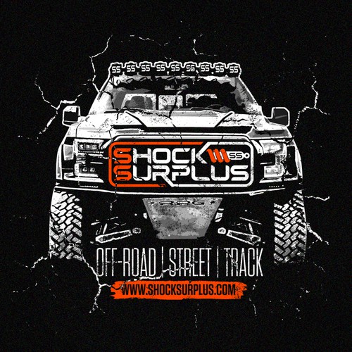 Jeep design with the title 'Modern Automotive Parts Branded T-Shirt '