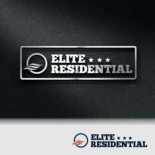 HVAC logo with the title 'Metal 3d concept'